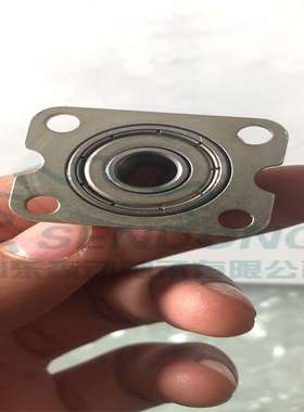 角接触球一体轴承 ZKLR0828-2Z 带法兰轴承座单元组合轴承