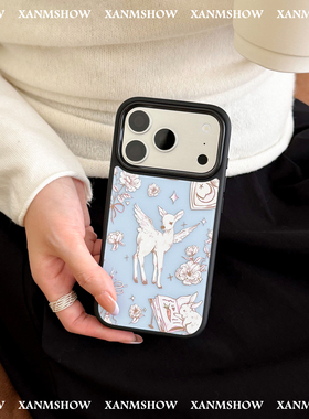 XANMSHOW希木秀·小鹿庄园浮雕iphone手机壳磁吸苹果手机壳iphone17promax原创ins16promax手机壳15promax