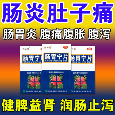 结肠炎吃什么药肠道感染慢性肠炎腹痛腹泻拉肚子药正品肠胃宁片