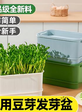 四季吃新鲜豆芽全自动豆芽发芽神器食品级大号水培育苗托盘专用盆