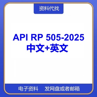 石油设计电气安装 API 2025 505 场所标准中文英文翻译规范下载