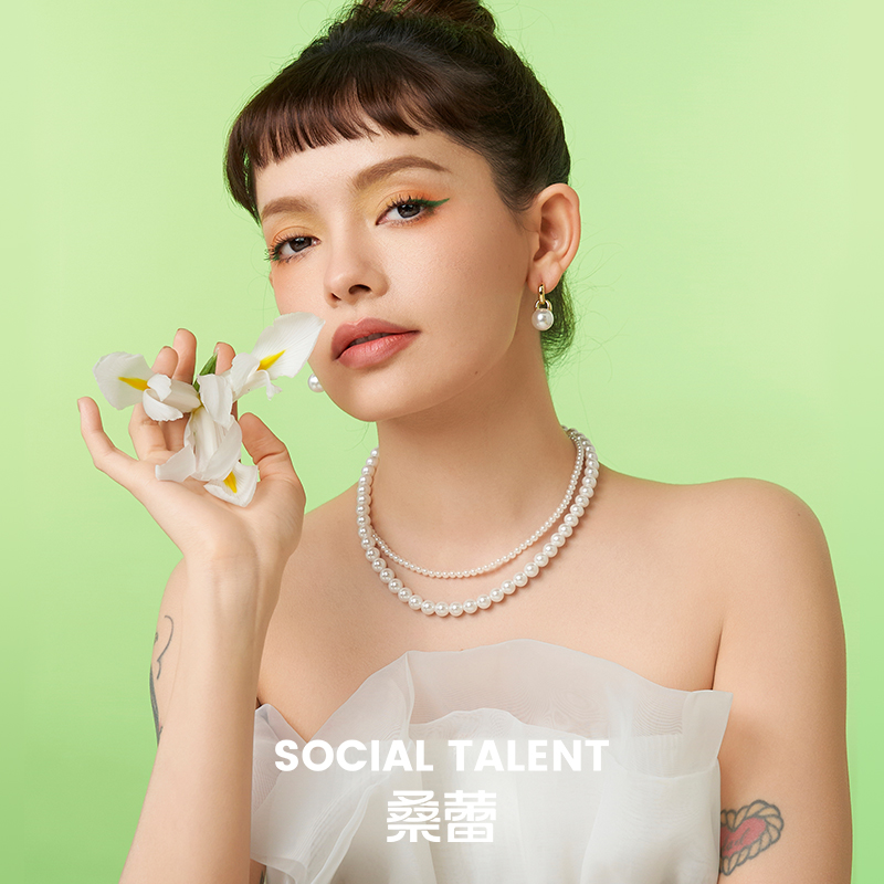 Social Talent桑蕾守护双层仿珍珠项链女2024年春夏新款爆款 饰品/流行首饰/时尚饰品新 项链 原图主图