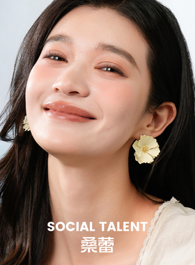 Social Talent桑蕾太阳花耳钉925银针时尚耳夹2025年春夏新款爆款