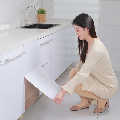 橱柜贴纸加e厚厨房防水防油墙纸自粘烤漆家具柜门柜子桌面翻新改