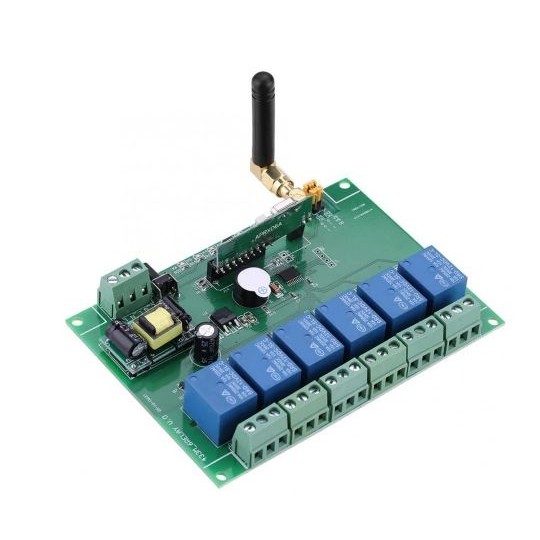 433MHZ 6路继电器模块RF继电器板110-240V带远程控制开关,五金/工具,控制设备用程序控制板,淘宝优惠券,粉丝福利购,淘宝优惠卷