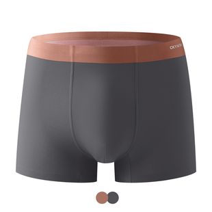 双面撞色100支兰精莫代尔男士内裤男蚕丝抗菌舒适无痕男内裤