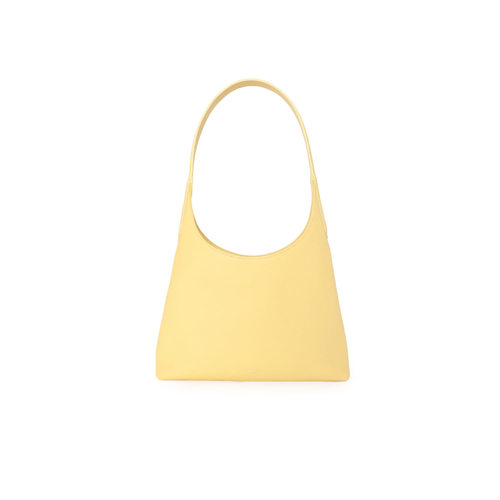 FIBRENO 小号牛皮HOBO包 平纹黄色DIECI HOBO BAG MINI BUTTER