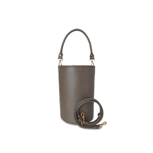 FIBRENO 圆桶包 卡其灰 MY BUCKET BAG 17X17X23.5CM