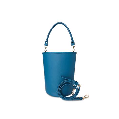 FIBRENO 圆桶包 迪拜蓝 MY BUCKET BAG  17X17X23.5CM