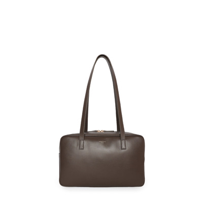 FIBRENO 牛皮大号相机包M码可可灰 DIECI BAGUETTE BAG M CLASSIC