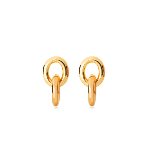 FIBRENO 链条耳坠金色 CHAIN EARRING