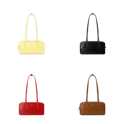 FIBRENO 小号牛皮鳄鱼纹法棍包 DIECI BAGUETTE BAG 23*5*12
