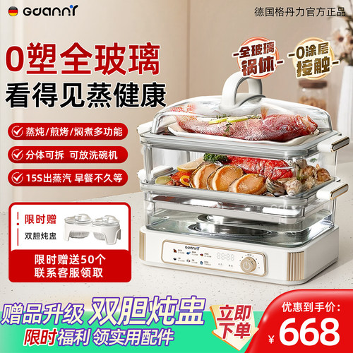 玻璃电蒸锅多功能家用一体蒸箱