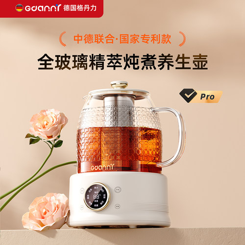 德国养生花茶壶全玻璃煮茶烧水器