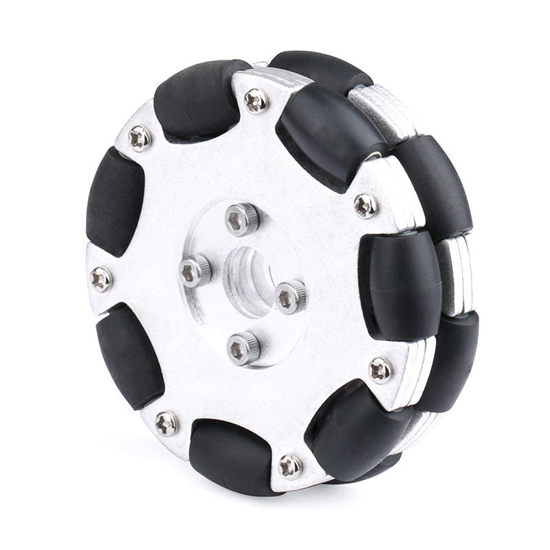 全向轮福来轮 82mm 金属全向轮 omni Robot ROS平台全向运动