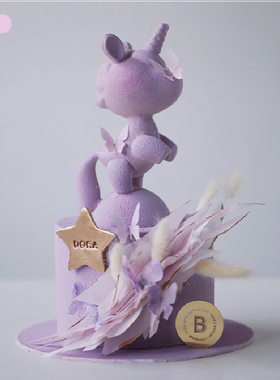 BITEOLOGY【PONY RUN】C196独角兽创意生日蛋糕北京上海同城配送