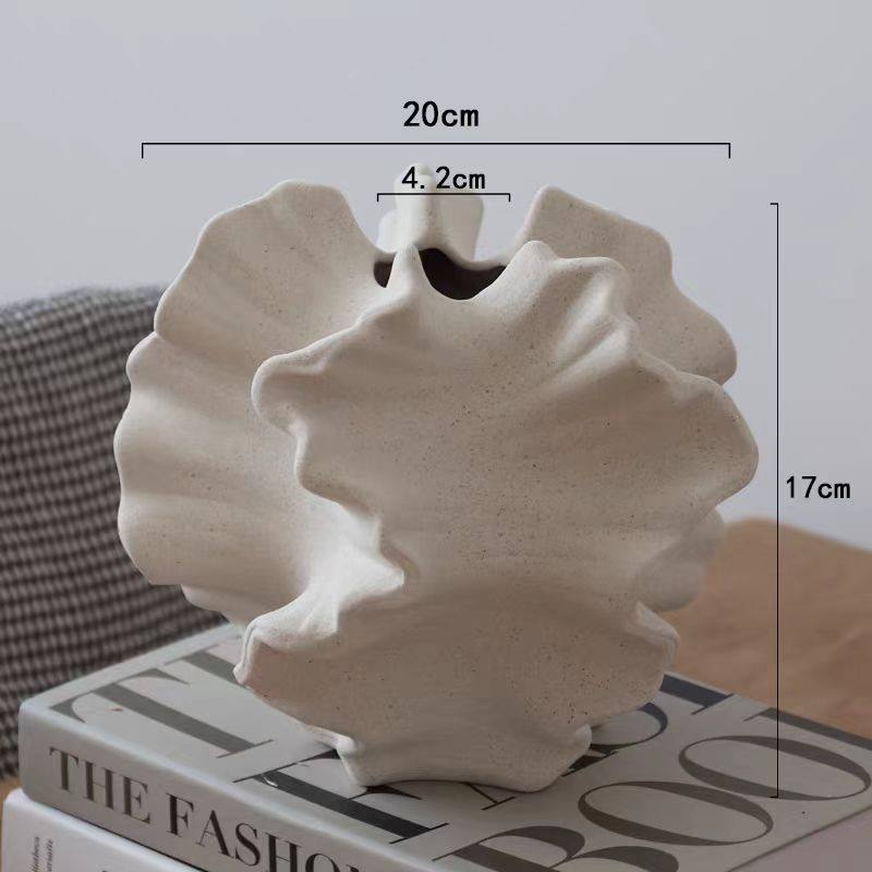 北欧异形素烧花瓶 ins风格侘寂客厅桌面摆件 样板房民宿装饰,家居饰品,花瓶,淘宝优惠券,粉丝福利购,淘宝优惠卷