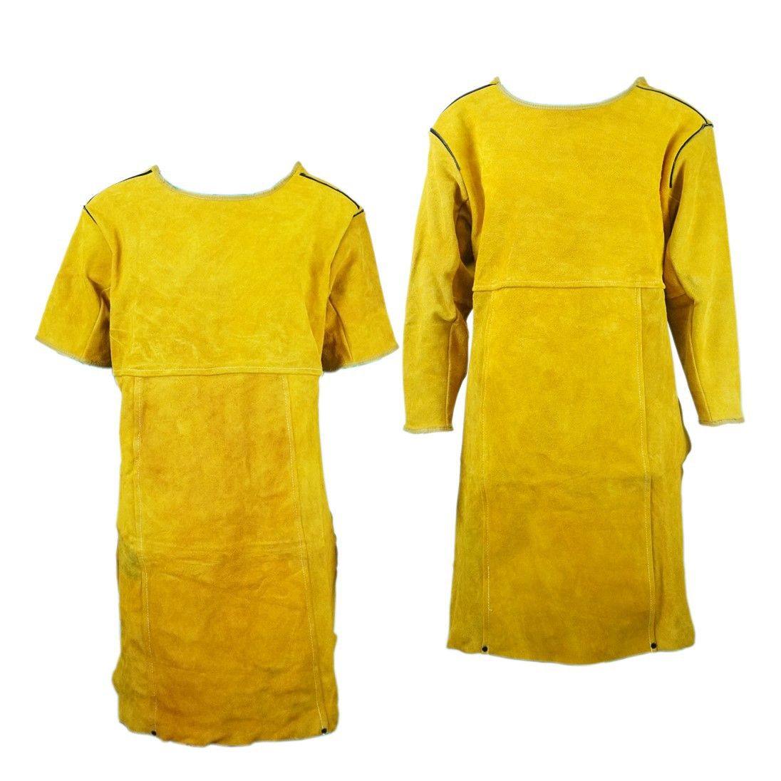 焊工牛皮带袖电焊围裙反穿衣防烫劳保防护护胸阻燃耐高温烧焊连体,模玩/动漫/周边/娃圈三坑/桌游,Cosplay男装/cos男装,淘宝优惠券,粉丝福利购,淘宝优惠卷