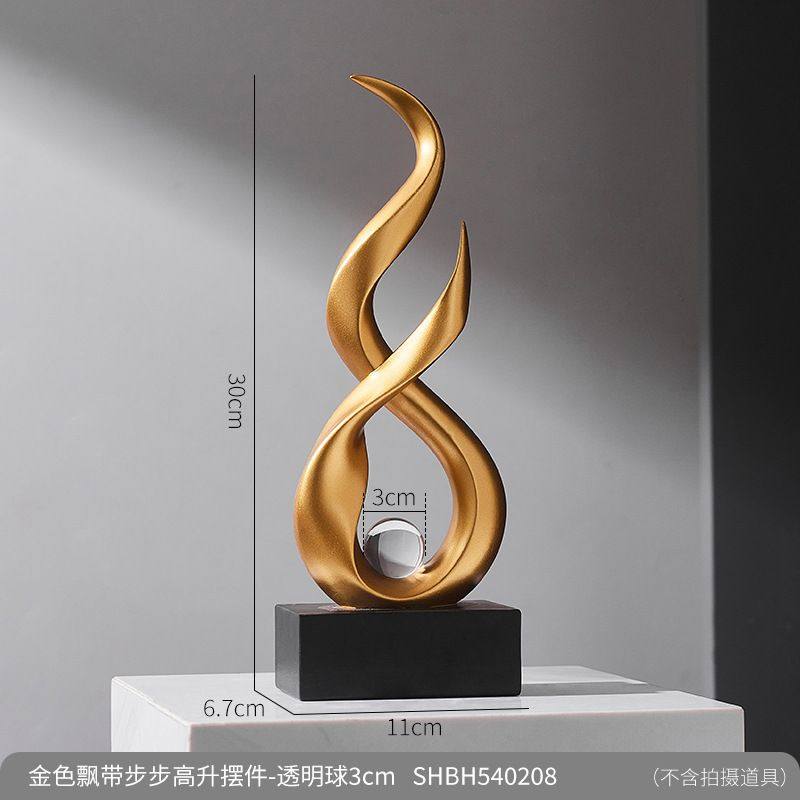 轻奢艺术高档风生水起桌面摆件酒柜电视柜客厅办公室树脂工艺品男,家居饰品,落地摆件,淘宝优惠券,粉丝福利购,淘宝优惠卷