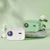 E家乐K8投影仪家用卧室投墙智能投影跨境爆款 宿舍用小型便携高清