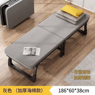 单人简易午休折叠床办公室便携家用成人行军床医院陪护午睡折叠床