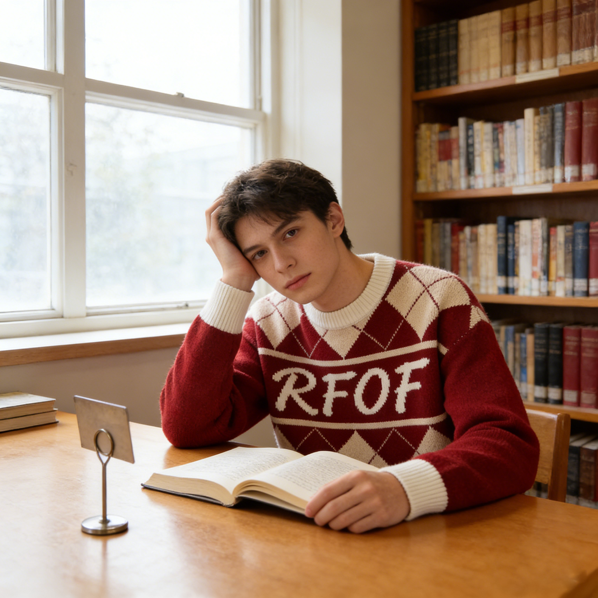 RFOF美式复古学院风圆领菱形格纹毛衣男女宽松针织衫红色,女装/女士精品,毛衣,淘宝优惠券,粉丝福利购,淘宝优惠卷