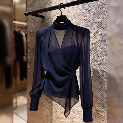 French-Style Waist-Cinching Shirt, Sun Protection Clothing, New Summer Design, Age-Reducing, Stylish, Fashionable and Versatile Top for Women