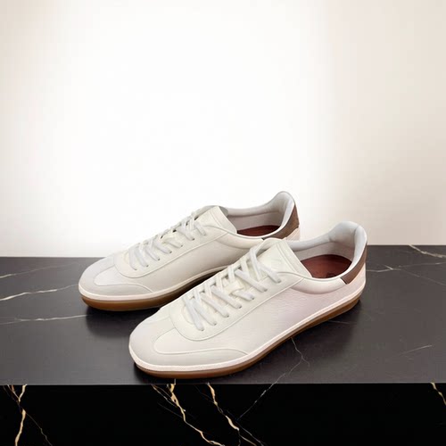 吸汗透气休闲男鞋系带全真皮板鞋