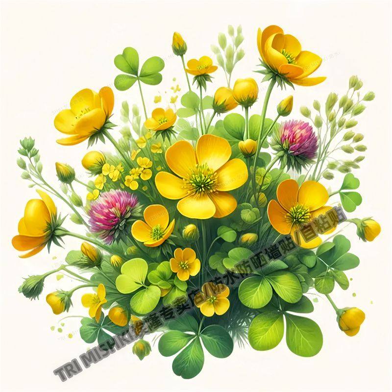 治愈系清新的花草遮丑贴纸摩托车电动车贴纸冰箱门窗防水自粘贴,家居饰品,软装墙贴,淘宝优惠券,粉丝福利购,淘宝优惠卷