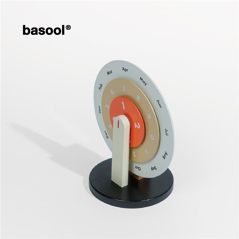 basool 日历 Geometryz系列 时来运转金属转盘日摆件生日礼物