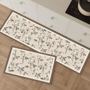 复古厨房地垫防滑吸油吸水地垫硅藻泥地垫家用浴室卫生间长条脚垫