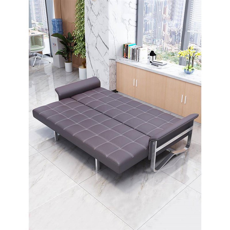 办公室室a沙铁艺简约现代三人位沙1608A发床客商务接待茶几组合会