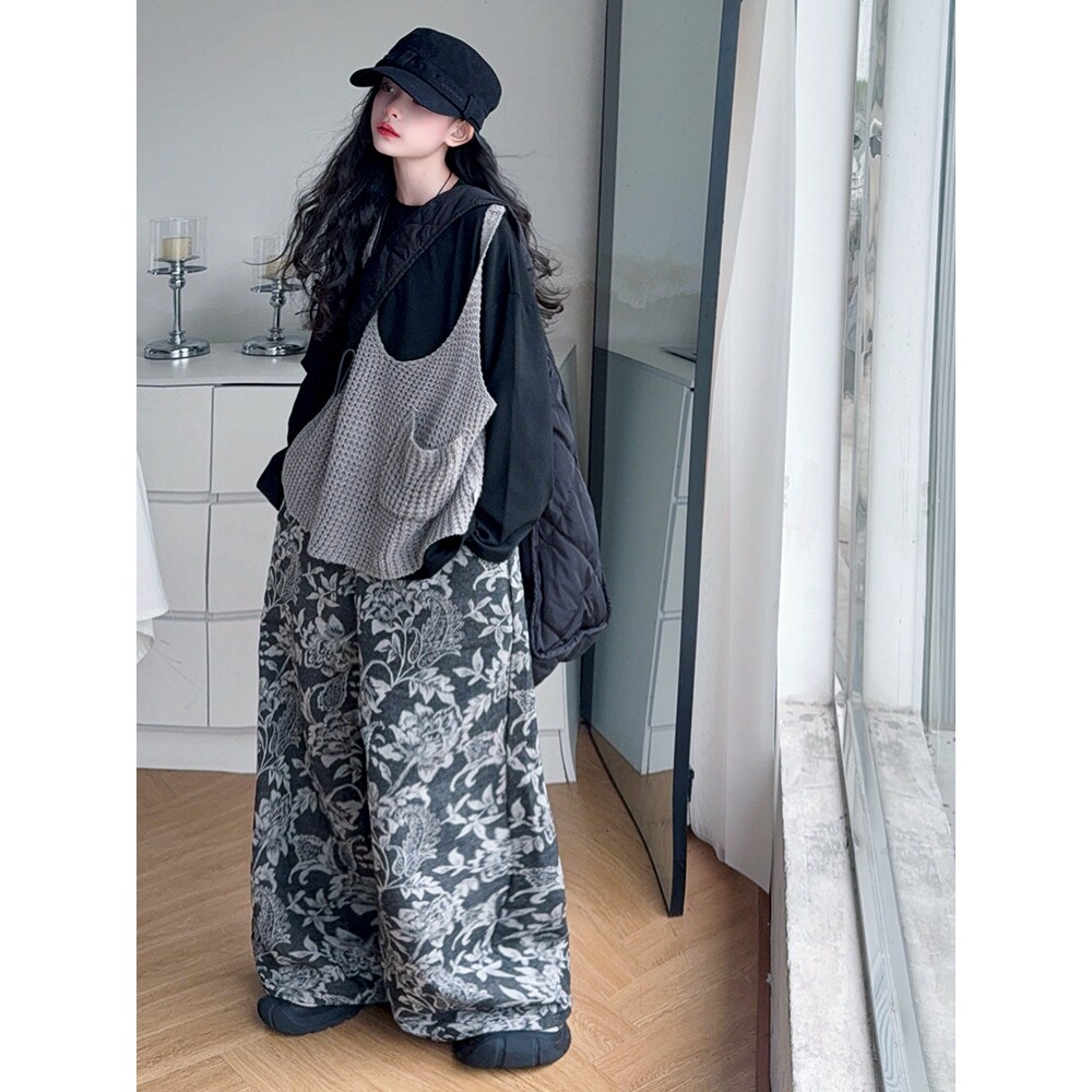 女童潮款早秋套装2025新款大童时髦洋气休闲百搭打底衫针织马甲潮