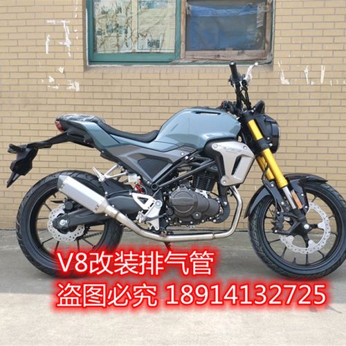 迅龙V8摩托车神驹312 V9烽火银本全车烤漆件配件护杠尾架个性短尾