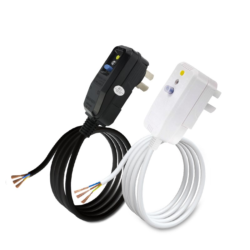 南岛漏电保护插头 带线电源插头 漏保开关插头 1.5/2.5米自接线式