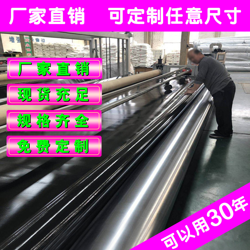 鱼塘防水防渗膜加厚鱼池膜塑料布土工膜薄膜黑膜防渗水布鱼池专用