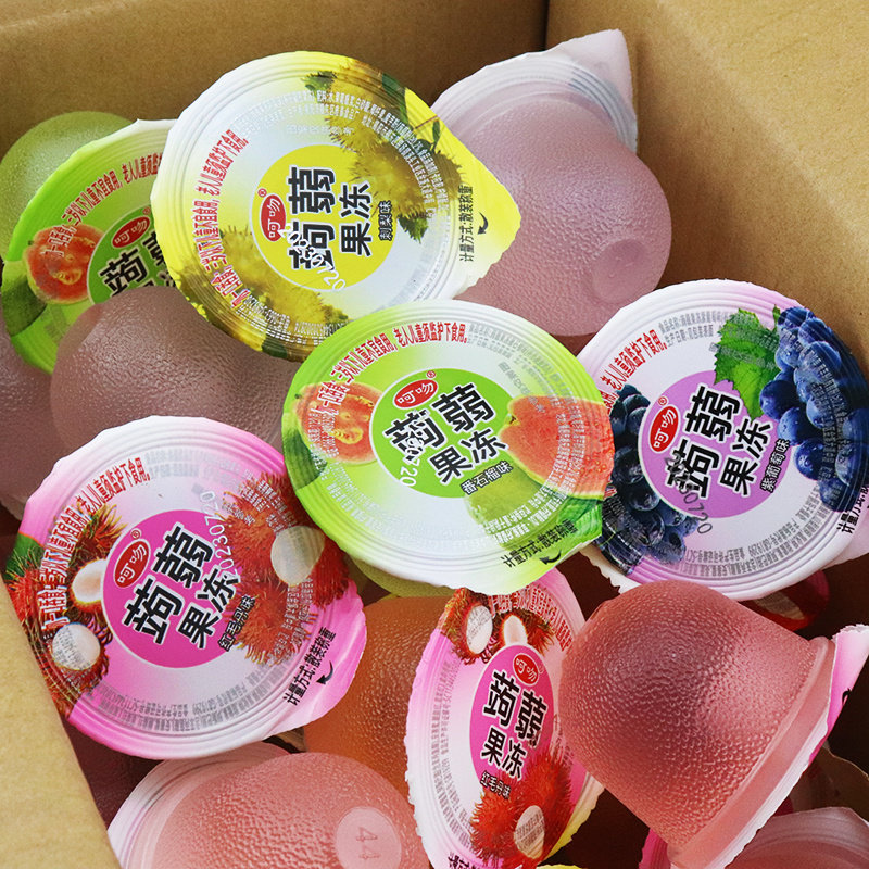 水果风味蒟蒻果冻一整箱批发儿童零食0脂肪1斤3斤5斤散装生日礼物