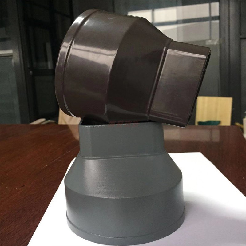 铝合金管变径器天圆地方方转圆圆转方别墅水管变径方管变圆管接头