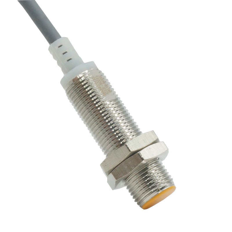 M12霍尔接近开关三线NPN/PNP双极感应磁铁磁性开关传感器C12-20N1