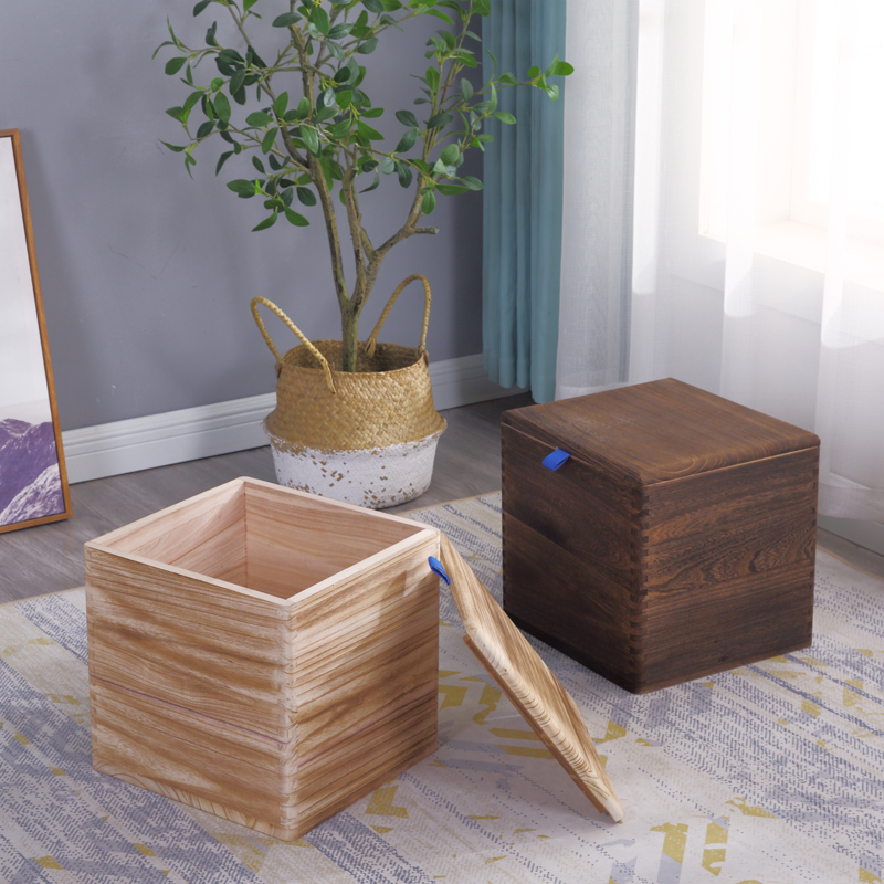 收纳凳子储物凳可坐门口换鞋凳实木梳妆台凳子客厅家用收纳箱包邮
