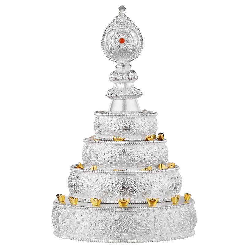 现货速发曼扎盘曼茶盘供修曼达盘手工八吉祥修曼茶罗大号14cm