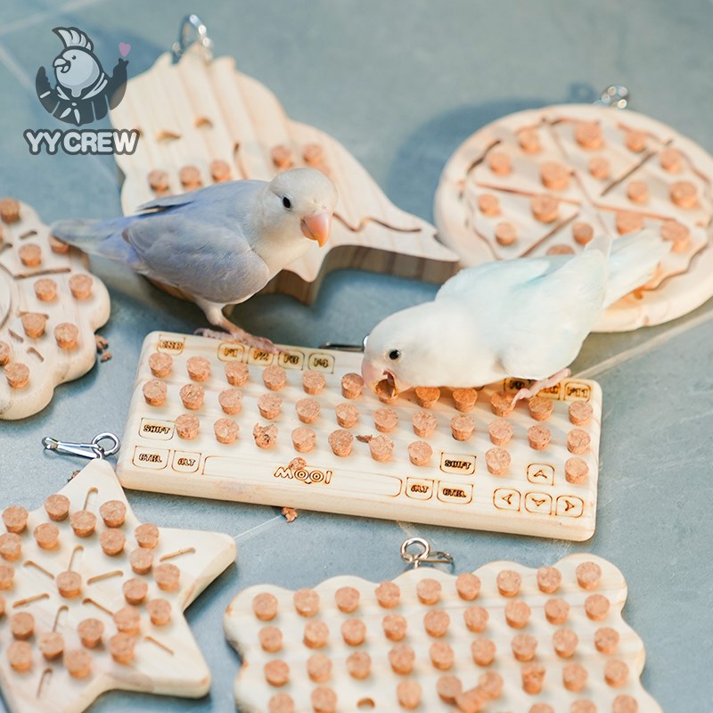 现货速发鹦鹦队 鹦鹉解压玩具拔丁丁益智拔木塞啃咬解闷牡丹玄凤