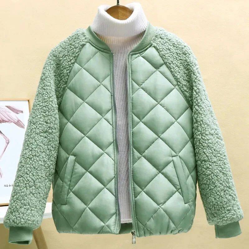 THIN LIGHT DOWN COTTON JACKET FEMALE SHORT COAT AUTUMN WINTE