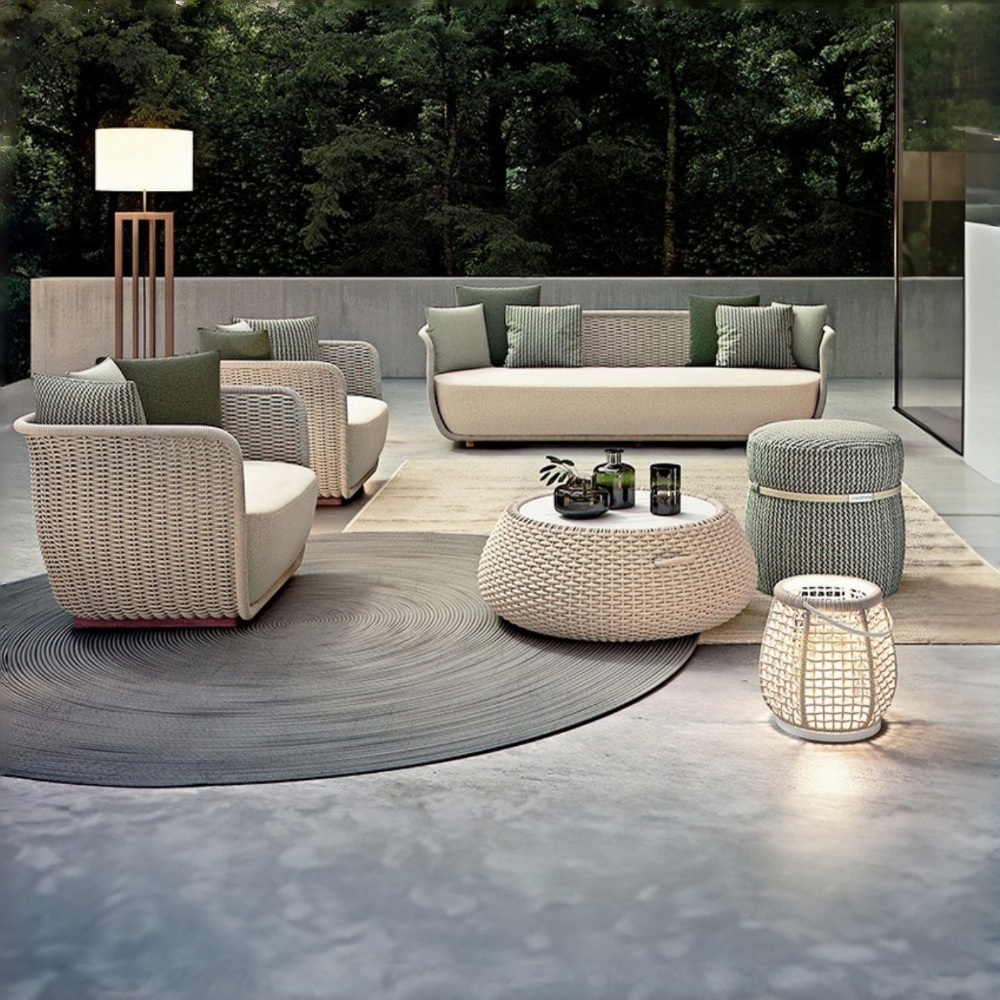 户外沙发组合室外庭院花园别墅酒店会所阳光房架空层休闲藤编藤椅,住宅家具,户外沙发,淘宝优惠券,粉丝福利购,淘宝优惠卷