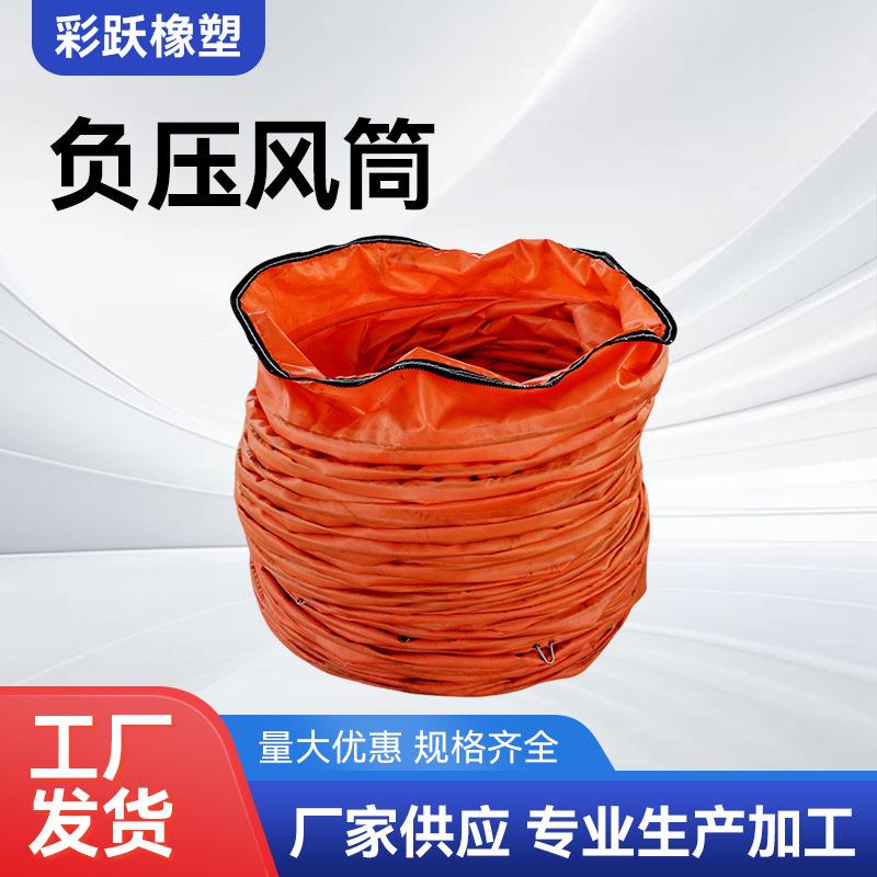 隧道导风带隧道负压风筒负压抽风型风筒螺旋式通风管骨架风筒