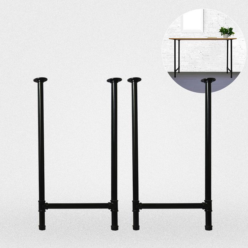 铁艺水管桌腿工业风loft置物架复古办公餐桌茶几脚铁管桌脚架