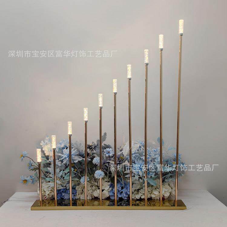 新款婚庆火柴路引灯酒店迎宾氛围芦苇灯节日场地摆件装饰道具路引