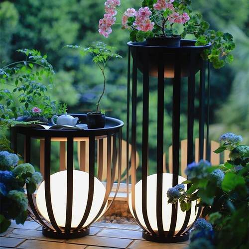 QY户外太阳能防水花架灯庭院灯草坪灯别墅花园露台落地灯茶几灯