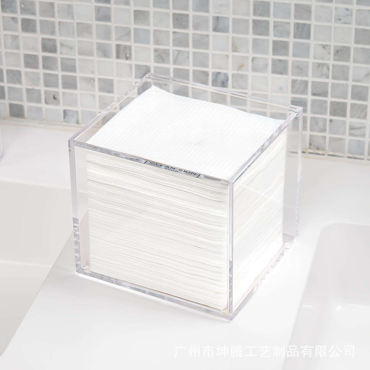 亚克力抽纸盒简约客厅餐厅酒店桌面餐巾纸收纳盒透明方形纸巾盒子