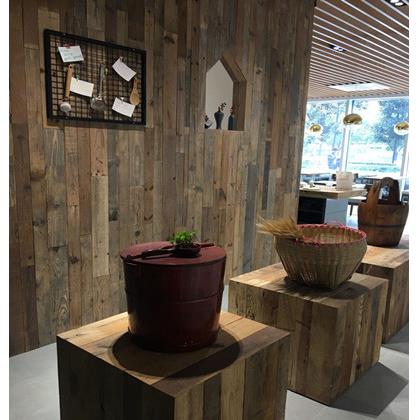 自然风化松木老木板实木地板杉木板装饰民宿古镇古街酒吧餐厅背景